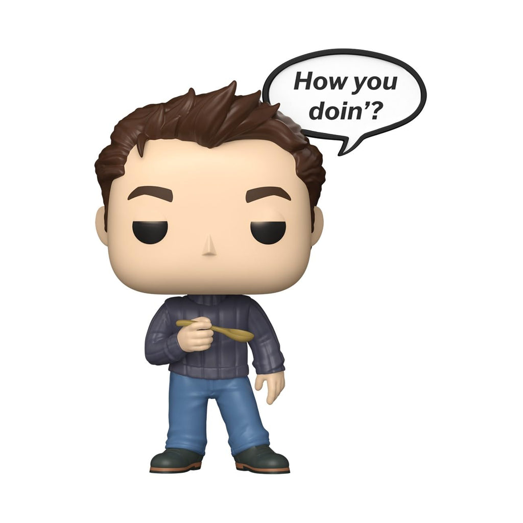 Discover the Joey Tribbiani Funko POP! figure featuring his classic saying 'How you doin'?'. Available online now!