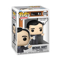 Authentic Michael Scott Funko Pop! figure from The Office, holding a coffee mug with the famous quote 'That's what she said.'