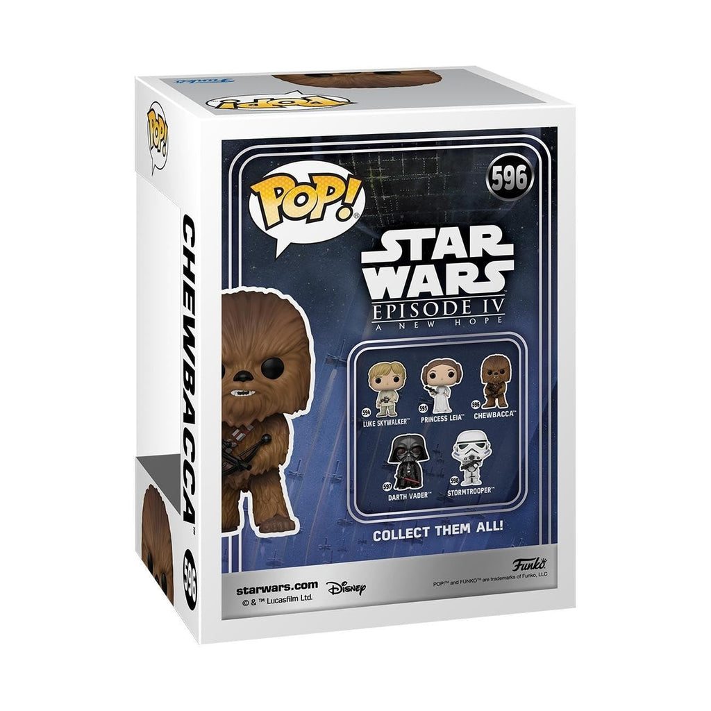 Collectible Funko POP! figure of Darth Vader from Star Wars: A New Hope. Original packaging displays iconic characters.