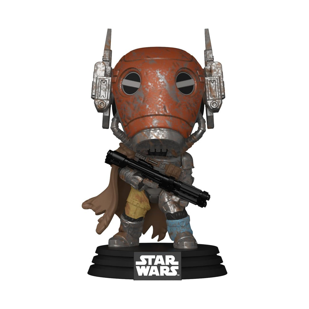 Premium imported Funko Pop! featuring the Mandalorian with Grogu, perfect for Star Wars collectors and fans.