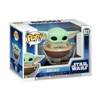 100% genuine Funko POP! featuring Grogu from Star Wars: The Mandalorian in collectible display packaging.