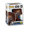 Authentic Funko POP! Star Wars Plo Koon figure, number 852, featuring detailed design and glow-in-the-dark features.