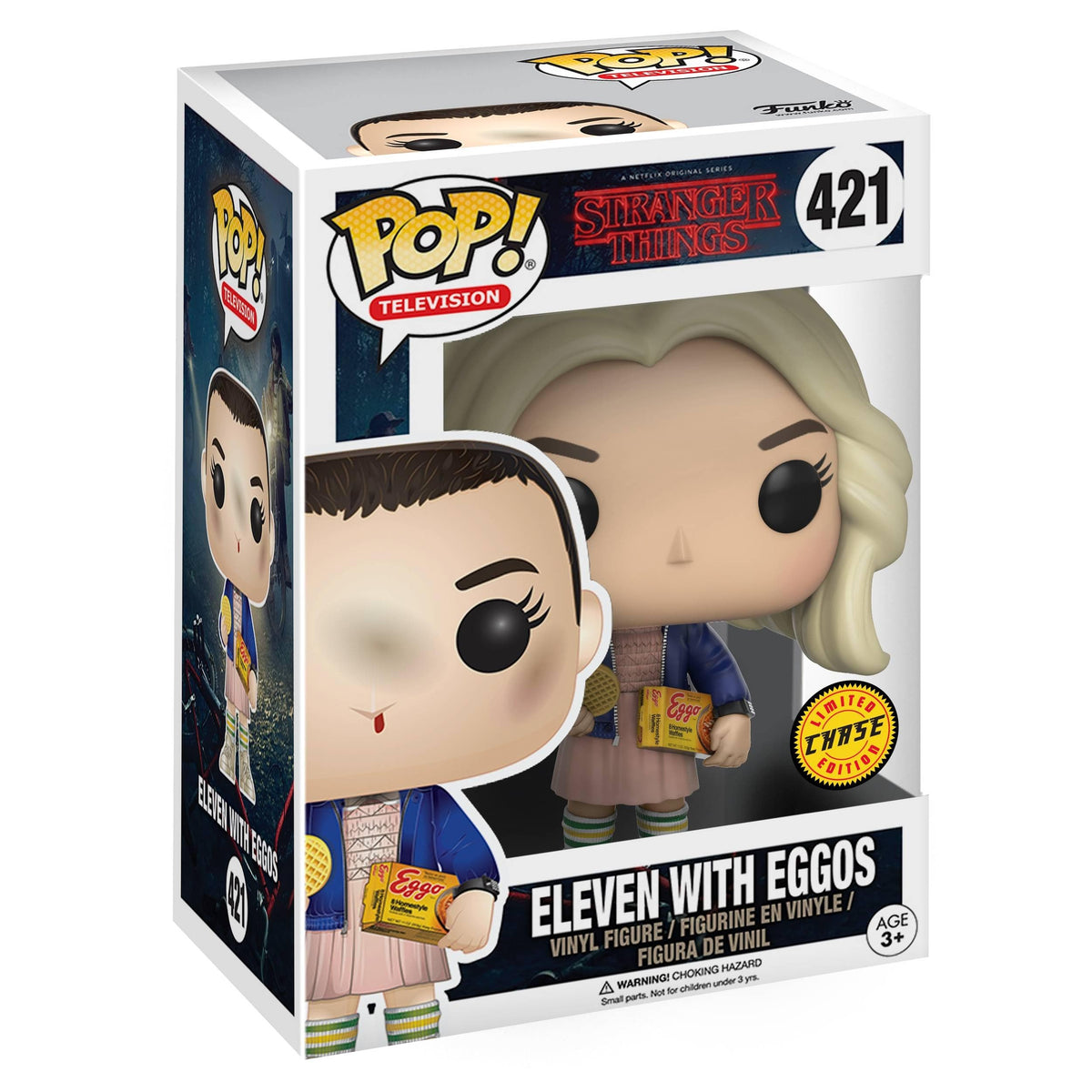 Premium imported Funko Pop! Eleven from Stranger Things, featuring Eggos. A must-have collectible for fans!