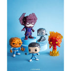 Vibrant Funko POP! figures of Fantastic Four characters, premium collectibles from Marvel, perfect for fans.