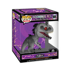 100% genuine Funko POP! figure of Indominus Rex from Jurassic Park, featuring vibrant colors and intricate detailing.