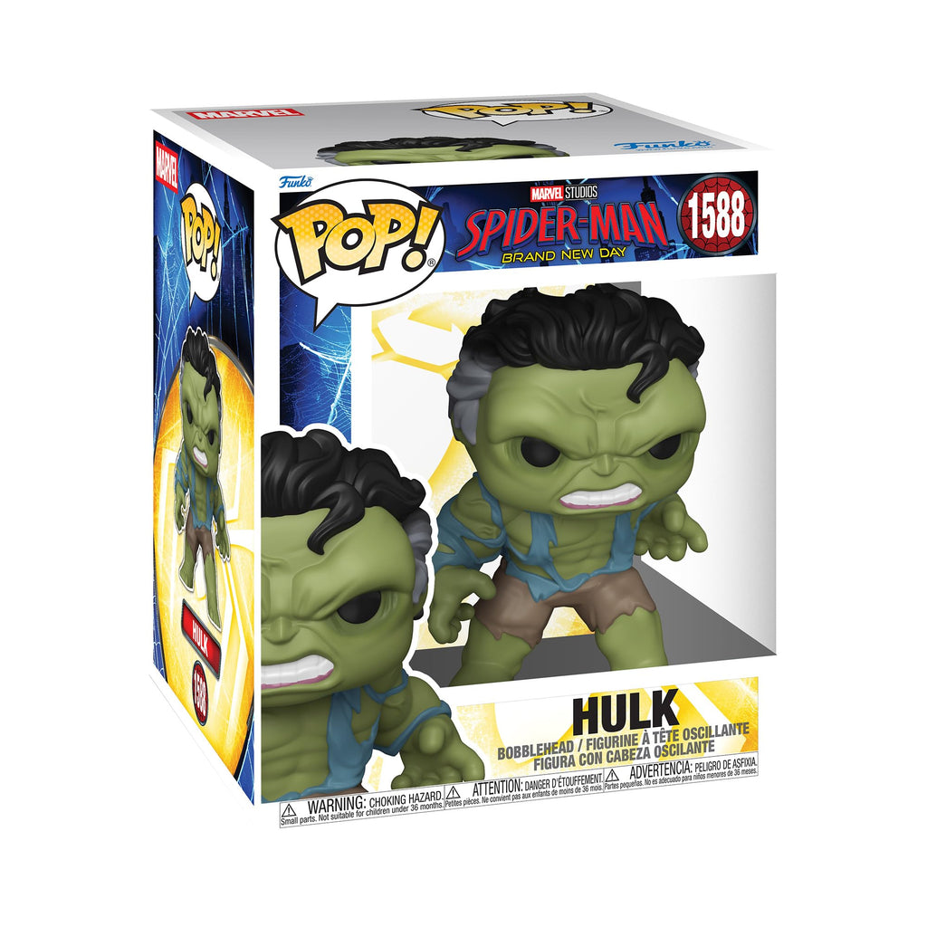 100% Genuine Funko Pop! Hulk figure from Marvel's Spider-Man, featuring vibrant colors and attention to detail.