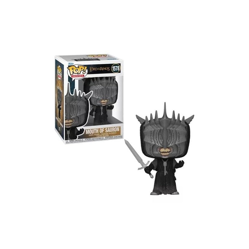 Authentic Funko POP! figure of the Mouth of Sauron from The Lord of the Rings, complete with sword and box.