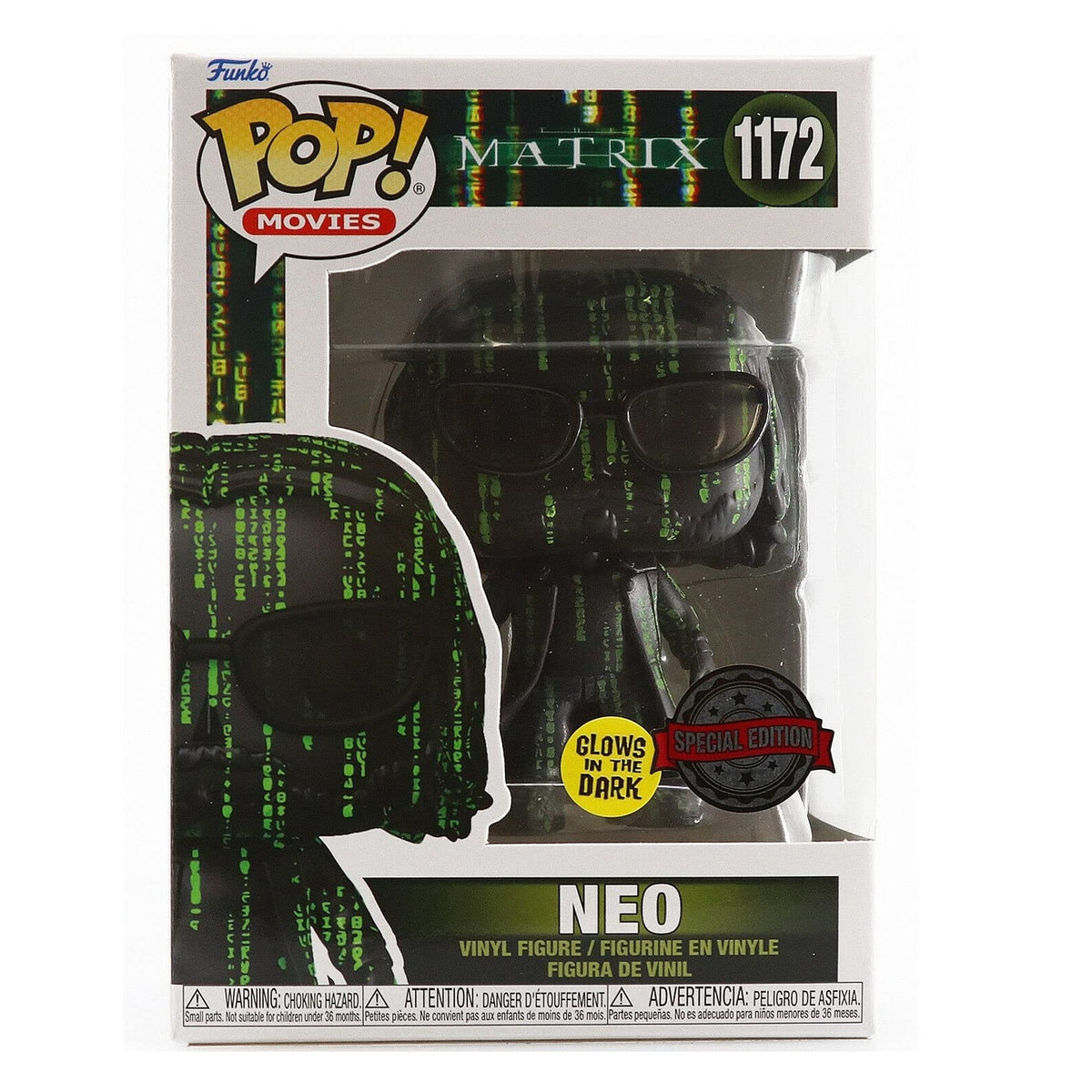 Exclusive Neo Funko Pop from The Matrix, featuring glow-in-the-dark details and special packaging. Verified by CuratCart.