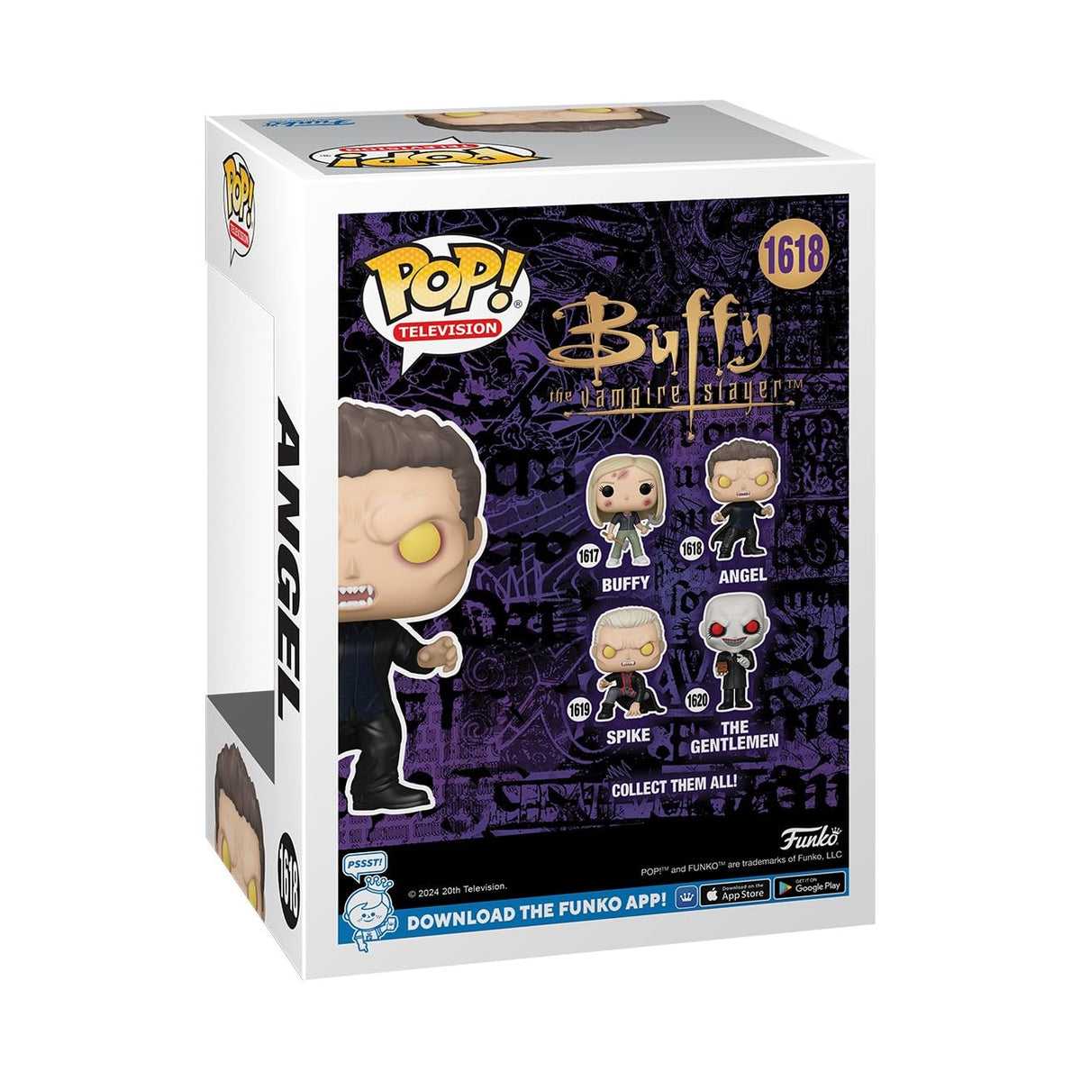 Premium imported Funko POP! featuring Buffy and Angel. Collectible figure from the cult classic TV series.