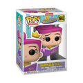 Authentic Funko POP! of Wanda from Fairly OddParents, featuring a vibrant pink hairstyle and holding a magic book.