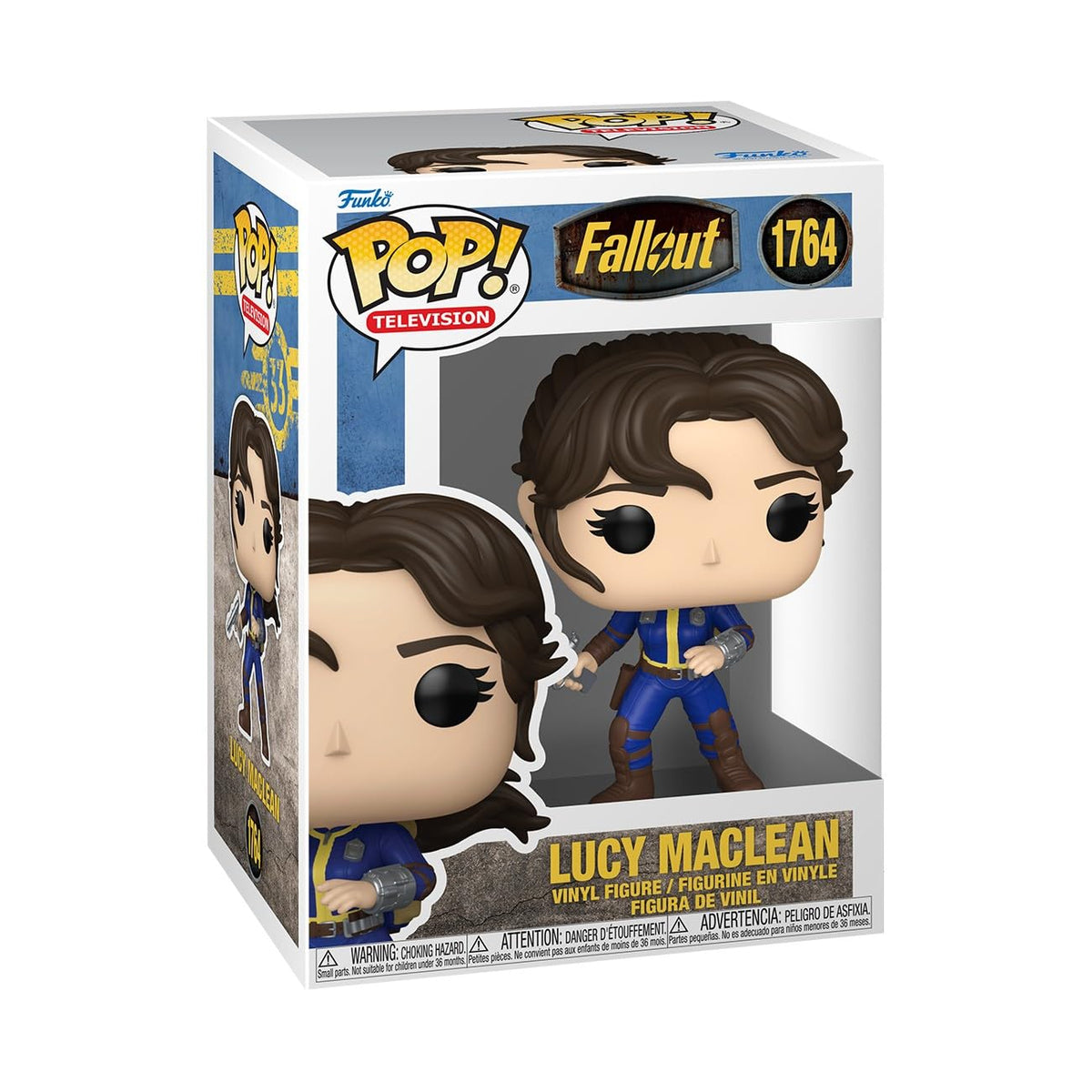 Authentic Funko POP! vinyl figure of Lucy MacLachlan from Fallout, in a collector's box. Perfect for fans!