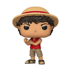 Premium imported Funko Pop! figure of Monkey D. Luffy from One Piece, dressed in signature attire with iconic straw hat.