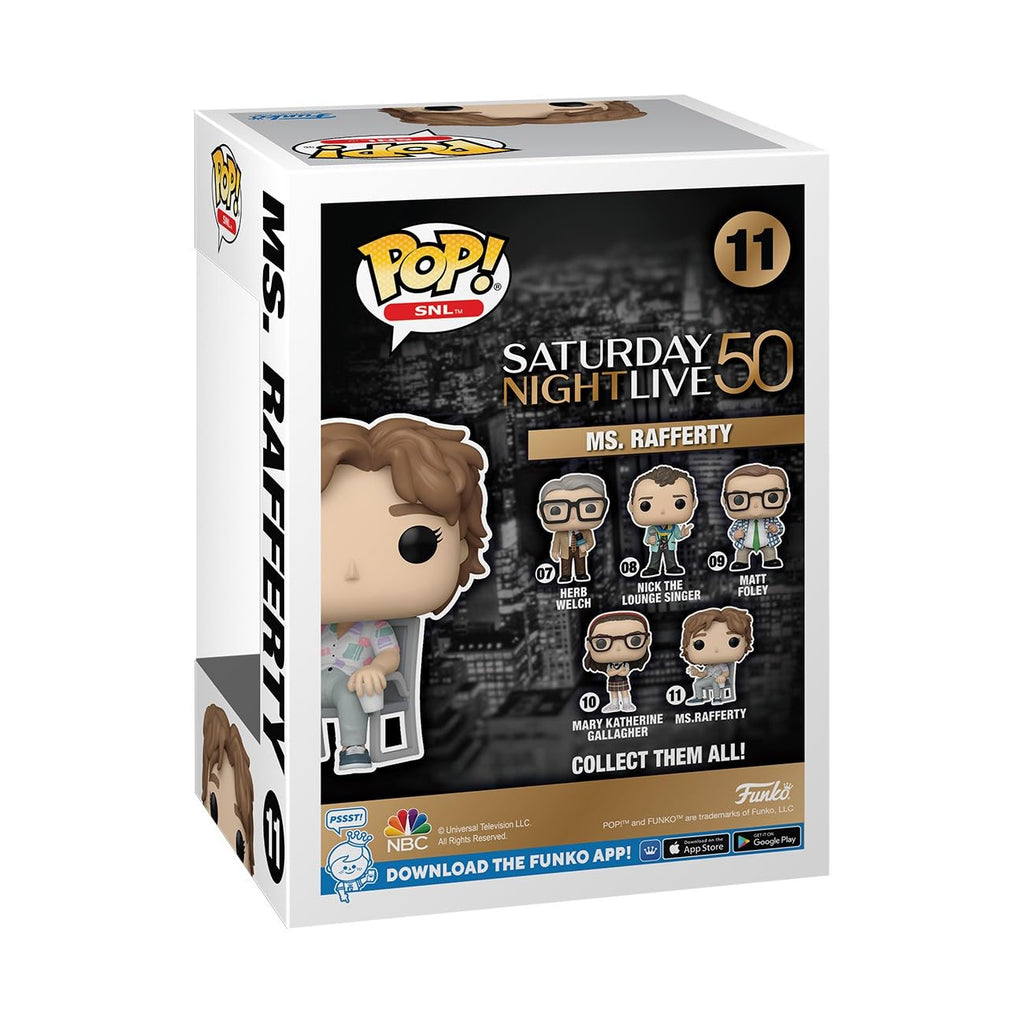 Authentic Funko POP! from SNL's 50th Anniversary featuring Mary Katherine. Collectible toy for fans, 100% genuine.