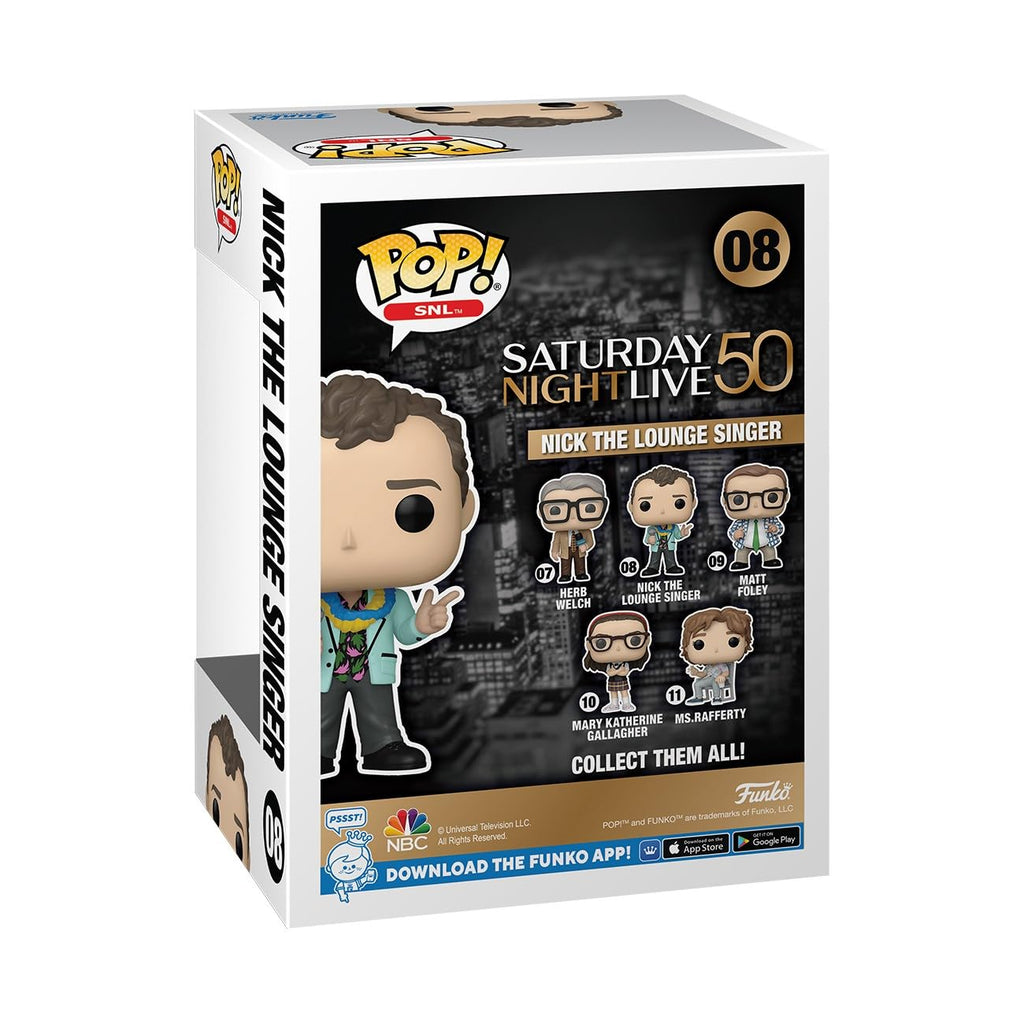 Official Funko POP! figure of Mary Katherine from SNL's 50th anniversary collection, featuring original packaging.