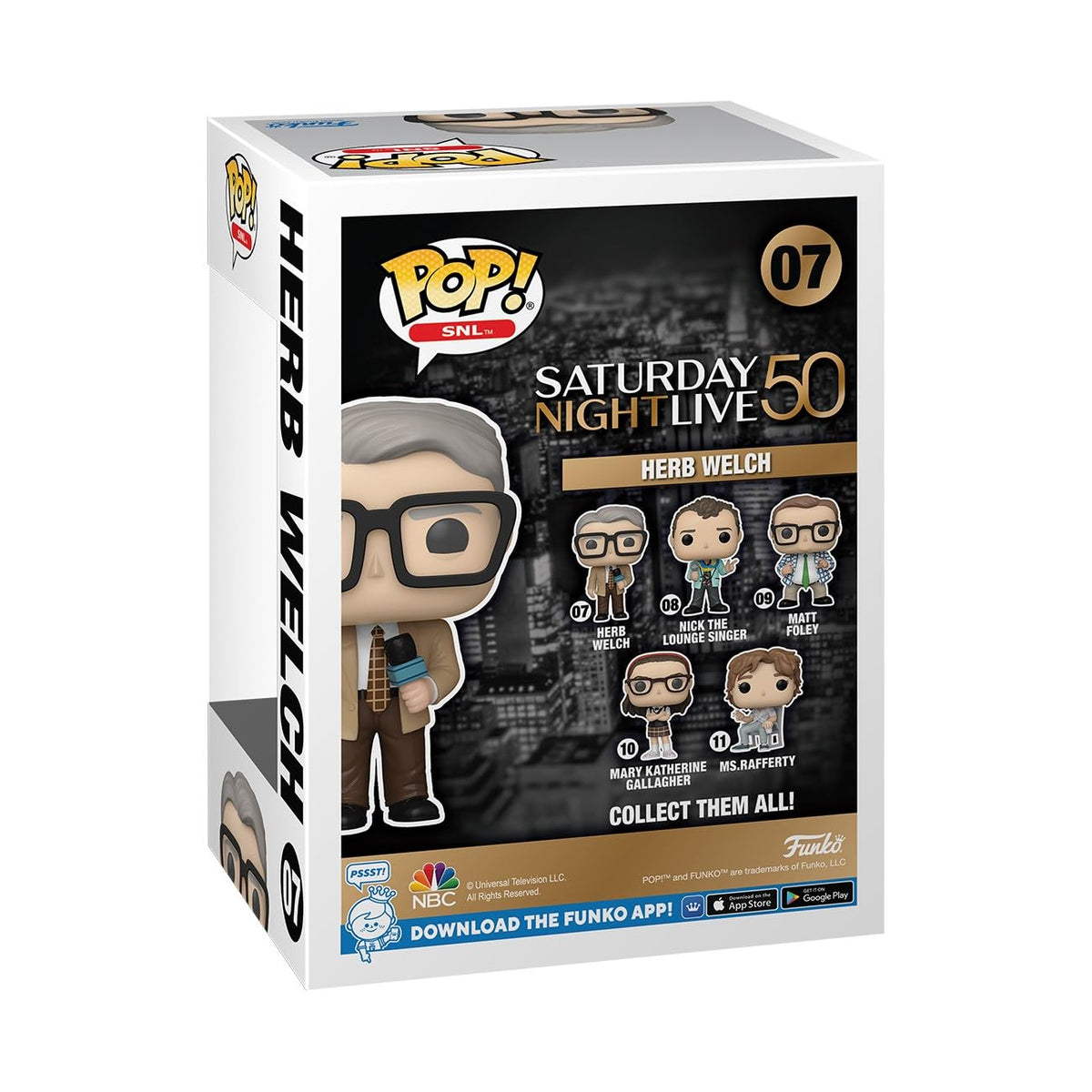 Collectible Mary Katherine Funko POP! figure from SNL's 50th anniversary, officially licensed and in original packaging.