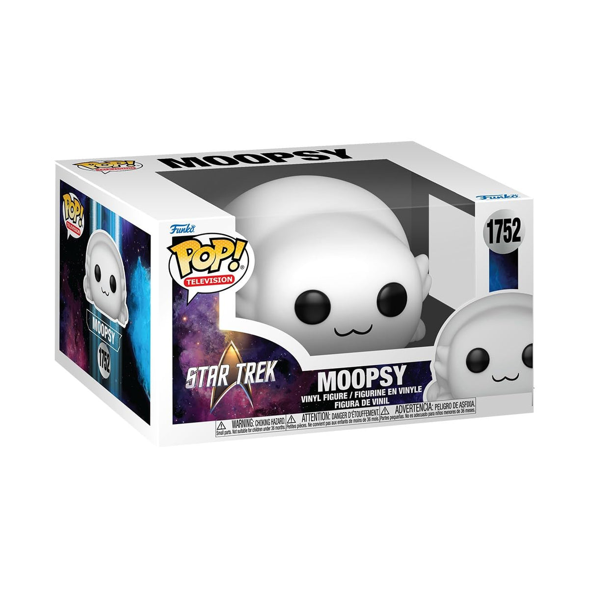 Authentic Funko POP! vinyl figure of Moopsy from Star Trek Lower Decks. Perfect for collectors and fans alike.