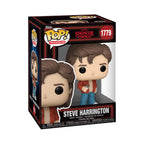 Authentic Funko Pop! Steve Harrington from Stranger Things, featuring detailed design in a collectible box.