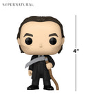 Premium imported Funko Pop! figure of Death from Supernatural, standing 4 inches tall with a scythe.