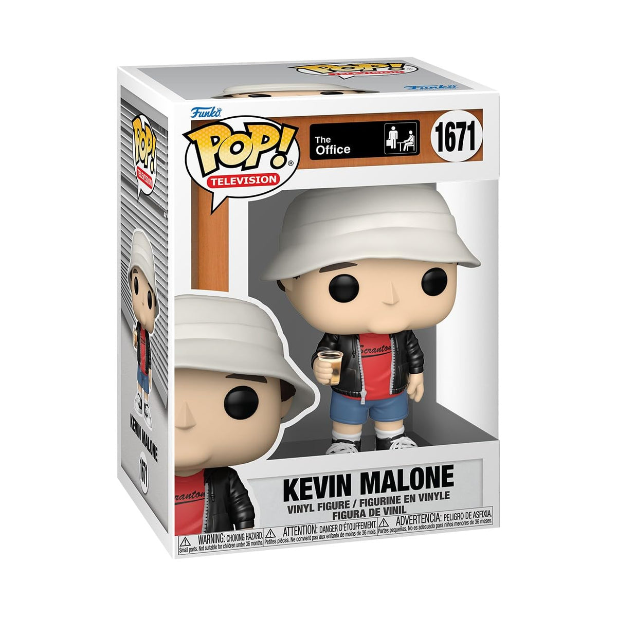 100% genuine Funko POP! Kevin Malone from The Office, featuring a collectible vinyl figure in box packaging.