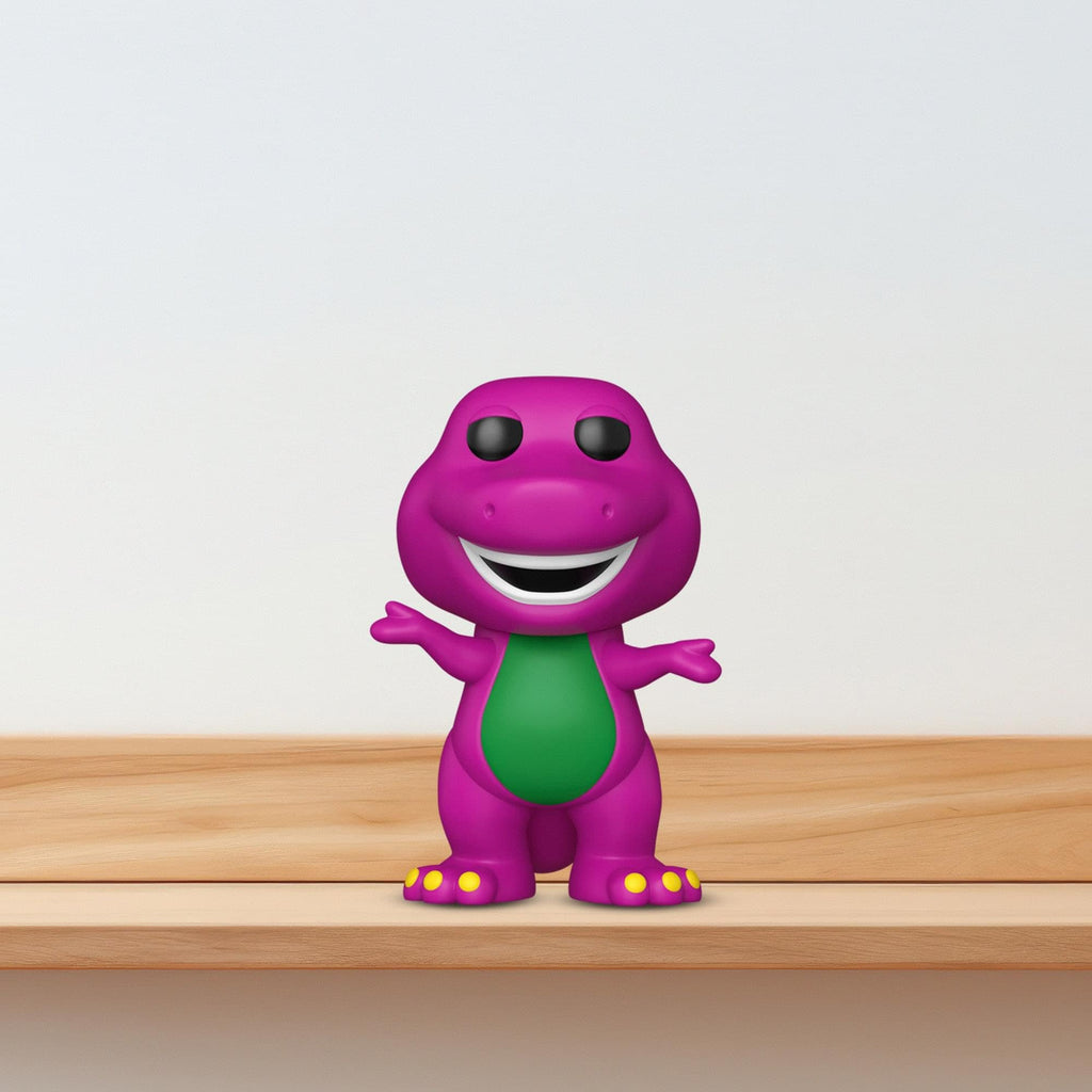 Colorful Barney Funko POP! Vinyl figure, perfect for collectors. Available in India, order online now!