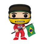Ayrton Senna Funko Pop! figure with Brazil flag; order online for this collectible item, available in India.