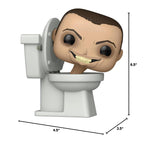 Premium imported Skibidi Toilet Funko POP! featuring a character peeking from a toilet, perfect for collectors!