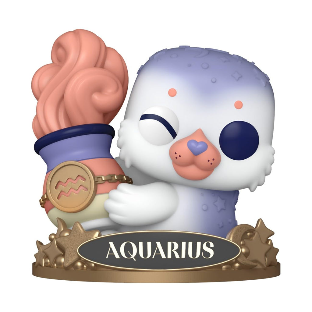 Cute Aquarius Funko POP! figure with pink swirl and star details. Available online for easy ordering!