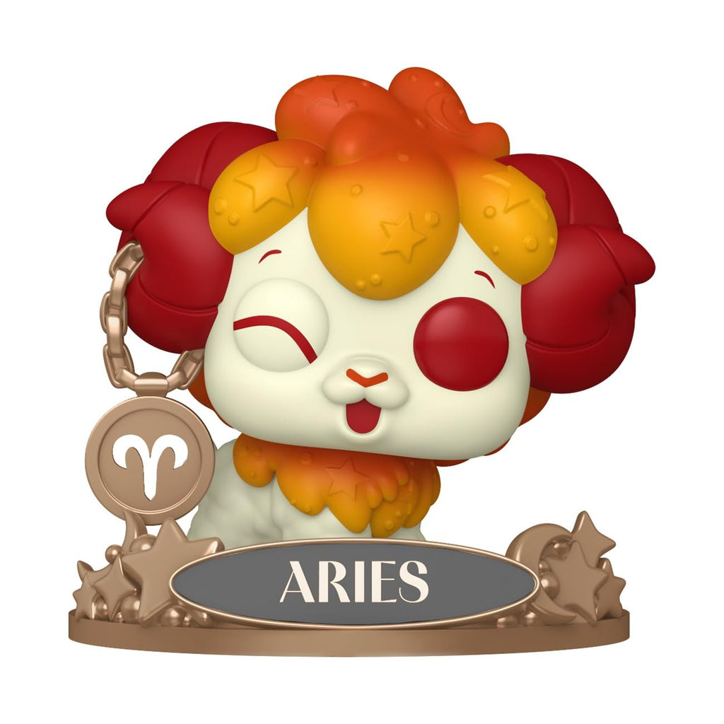 Explore the Aries Funko POP! Zodiac figure, featuring vibrant details. Available online, order yours today!