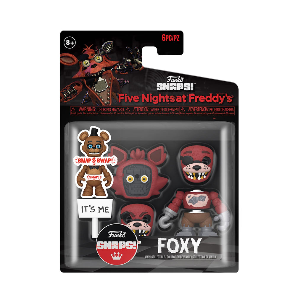 Authentic Funko Snaps! Five Nights at Freddy's set featuring Foxy and Freddy figures. Perfect collector's item!