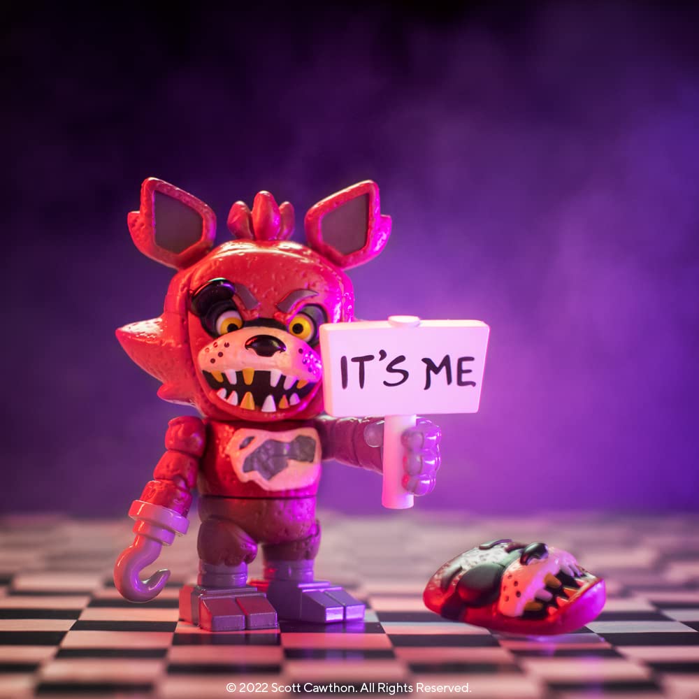 Premium imported Funko Snaps! Five Nights at Freddy's figure, adorable yet eerie with a sign saying 'IT'S ME'.