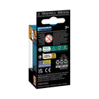 Premium imported Funko Pop! Keychain packaging. Highlights include age rating and recycling info. Ideal for collectors.