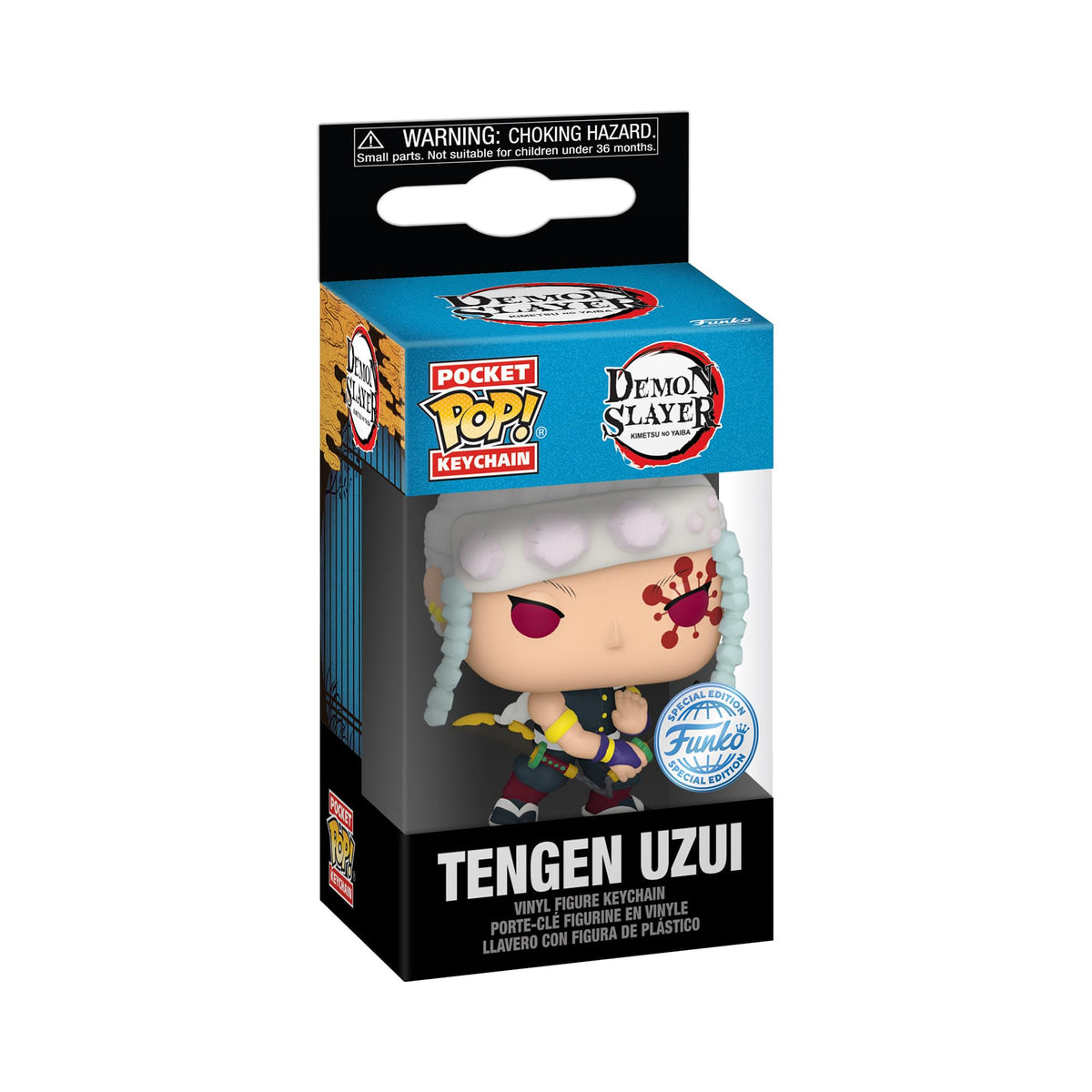 Tengen Uzui Pop! Keychain from Demon Slayer, now available for order online. Perfect for collectors and fans. Shop now!