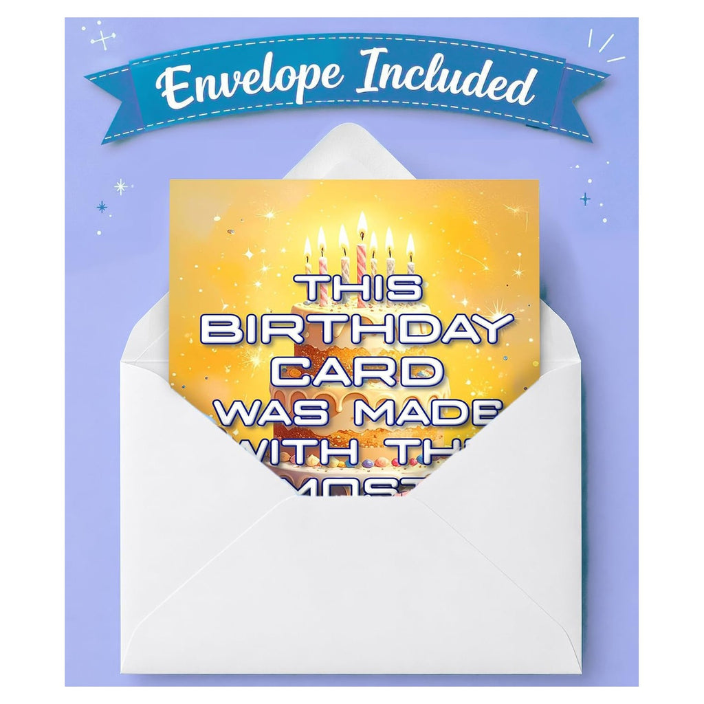Funny Birthday Card in an envelope, specially curated by Curat Cart for unique celebrations in India.