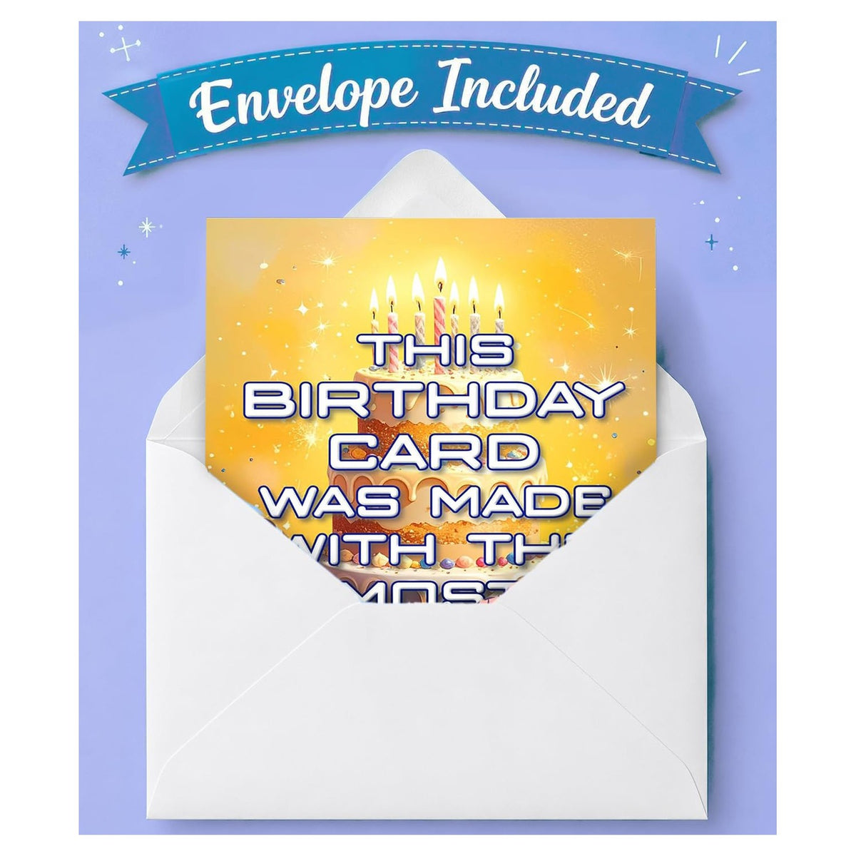 Funny Birthday Card in an envelope, specially curated by Curat Cart for unique celebrations in India.