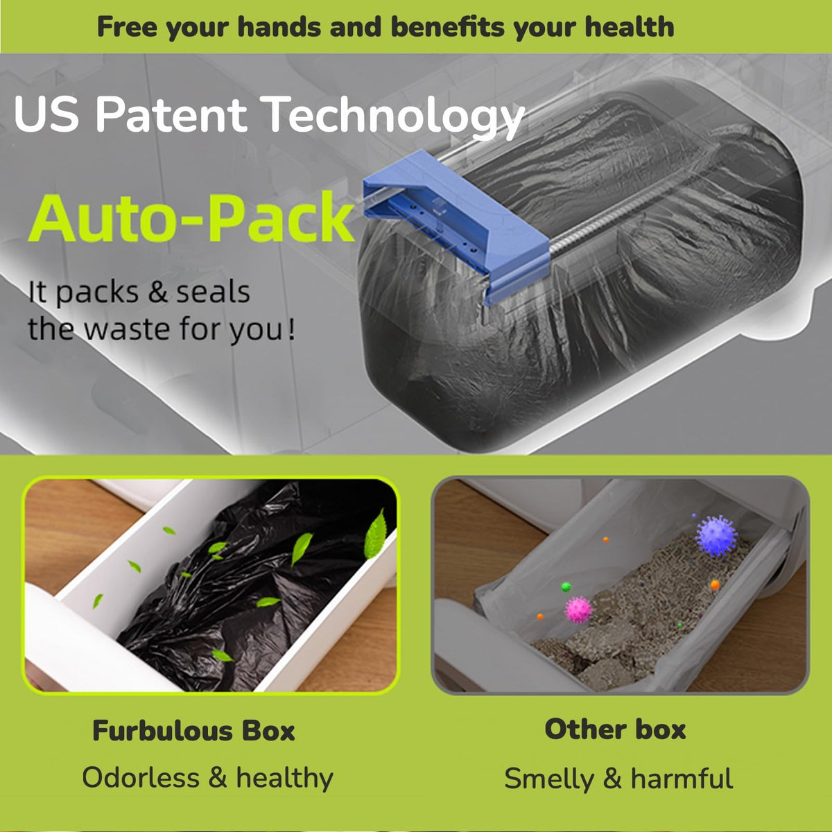 Furbulous Auto-Packing Trash Bags with US Patent Technology, 100% Authentic and available in India at Curat Cart.