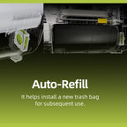 Furbulous Auto-Packing Trash Bags feature an innovative auto-refill mechanism, ensuring effortless installation for convenient use. Available at Curat Cart.