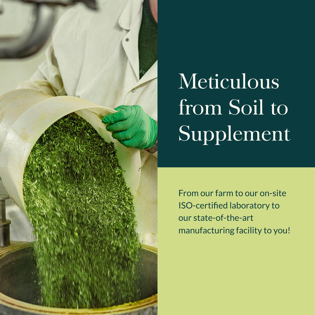 Gaia Herbs Calm A.S.A.P. showcases meticulous quality from farm to supplement, ensuring premium ingredients. Available at Curat Cart.