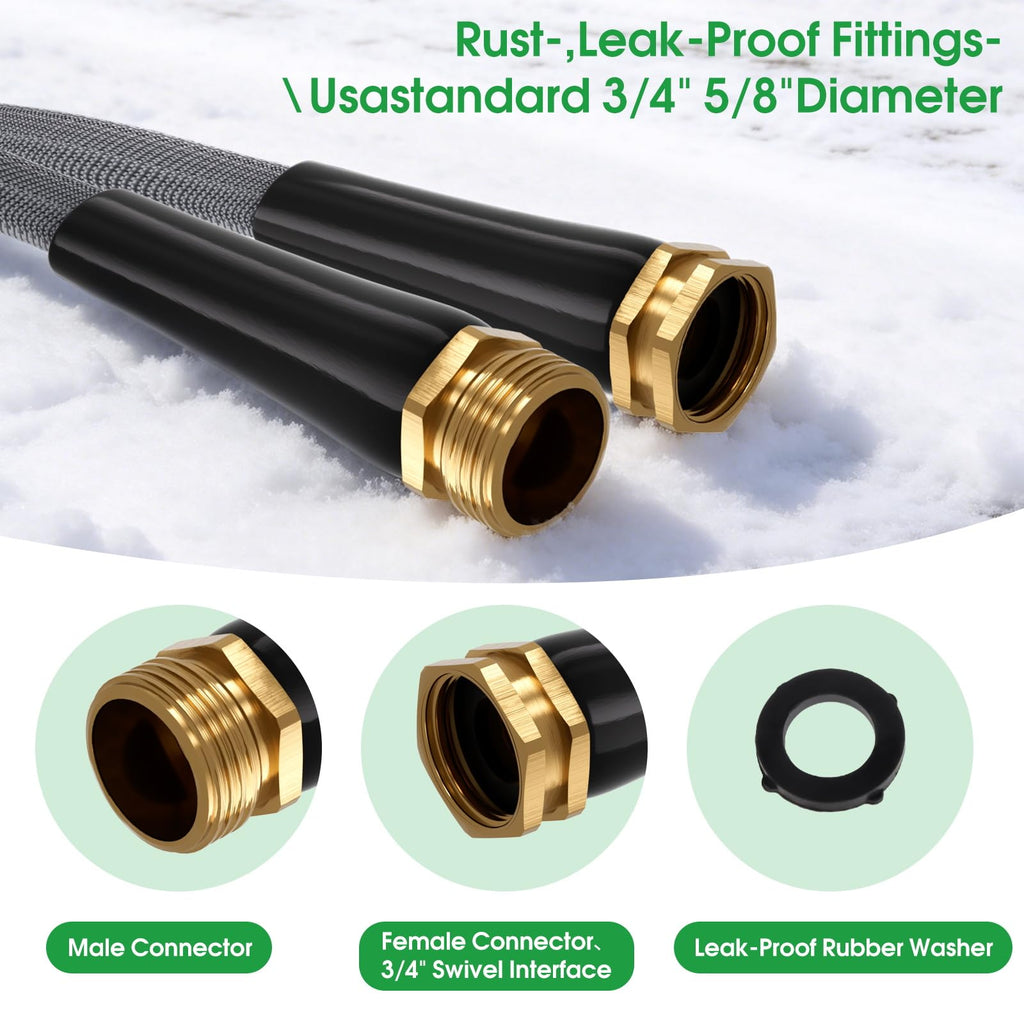 High-quality non-expanding kink-free garden hose featuring durable leak-proof fittings, available at Curat Cart.