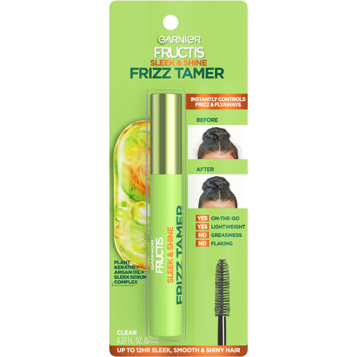 100% genuine Garnier Fructis Sleek & Shine Serum for frizz control, ensuring sleek, shiny hair. Authentic product for everyday use.