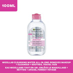 Garnier Micellar Cleansing Water - Side Profile & Box Packaging | buy online in India with doorstep delivery at Curat Cart