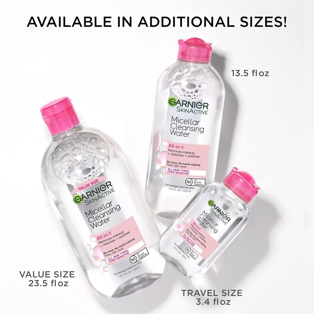Garnier Micellar Cleansing Water - Texture, Swatch & Consistency | original imported packaging available on Curat Cart India