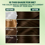 Garnier Nutrisse Ultra Coverage Hair Color shade comparison: shows color results on different hair colors, highlighting versatility.