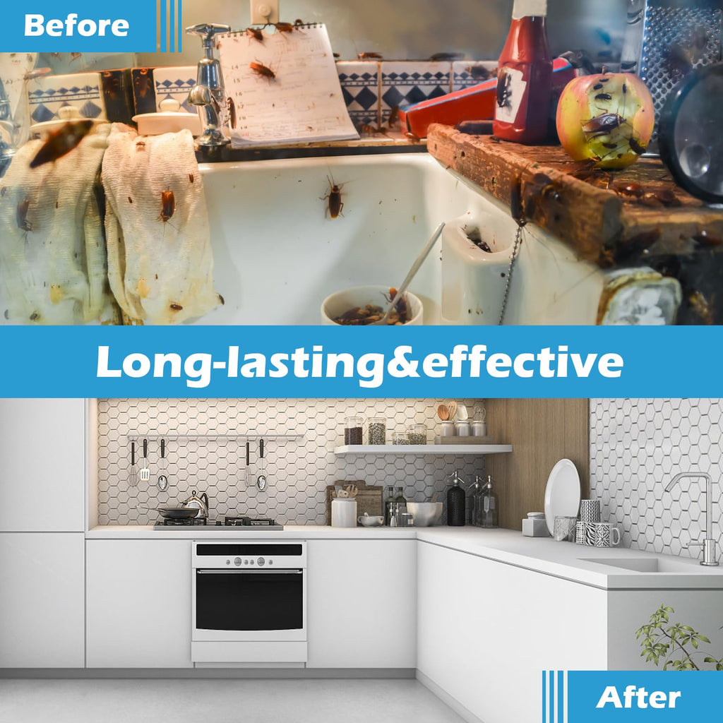 Transform your kitchen with Garsum Cockroach Gel Bait, showcasing effective pest control in sleek, official packaging from Curat Cart.