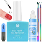 Premium imported Gel Polish Remover with Cuticle Oil, perfect for effortless nail care. Available at Curat Cart.