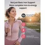 Ferrochel Iron Bisglycinate Supplement, a premium import, enhances energy metabolism and supports iron absorption. Available at Curat Cart.