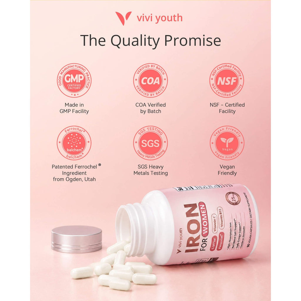 Ferrochel Iron Bisglycinate Supplement in official high-quality packaging. Vegan-friendly formula from Curat Cart ensures premium quality.