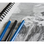High-quality Giftexpress Sketch Book Set with premium pencils, perfect for artists. Available at Curat Cart.