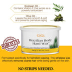 GiGi All Purpose Hard Wax designed for effective hair removal. Original formula in a sturdy container, made in the USA.