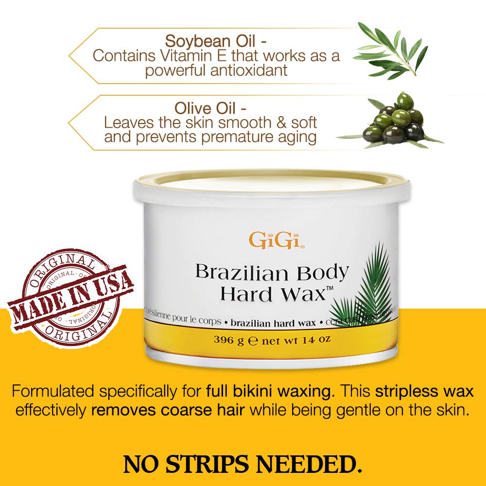 GiGi All Purpose Hard Wax designed for effective hair removal. Original formula in a sturdy container, made in the USA.