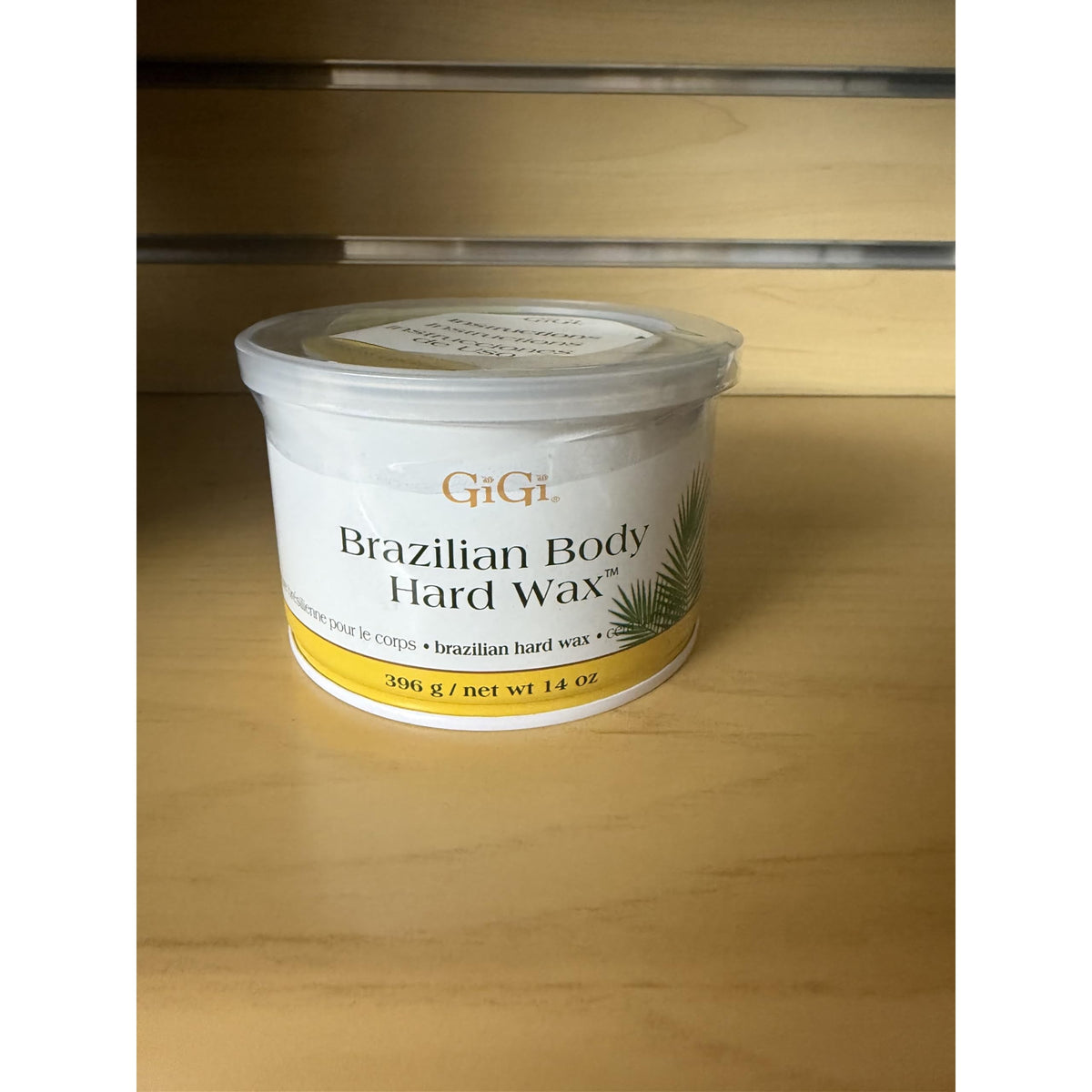 GiGi Brazilian Body Hard Wax in a 14 oz container. Authentic and effective for smooth, hair-free skin.